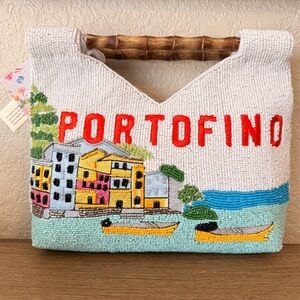 Made in India Handmade Beaded Portofino Tote Handbag
